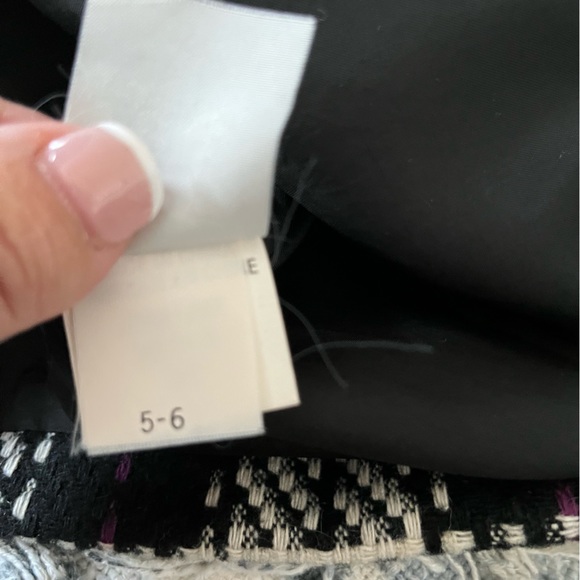 BLACK AND WHITE PLAID SINGLE BREASTED JACKET - Picture 9 of 9